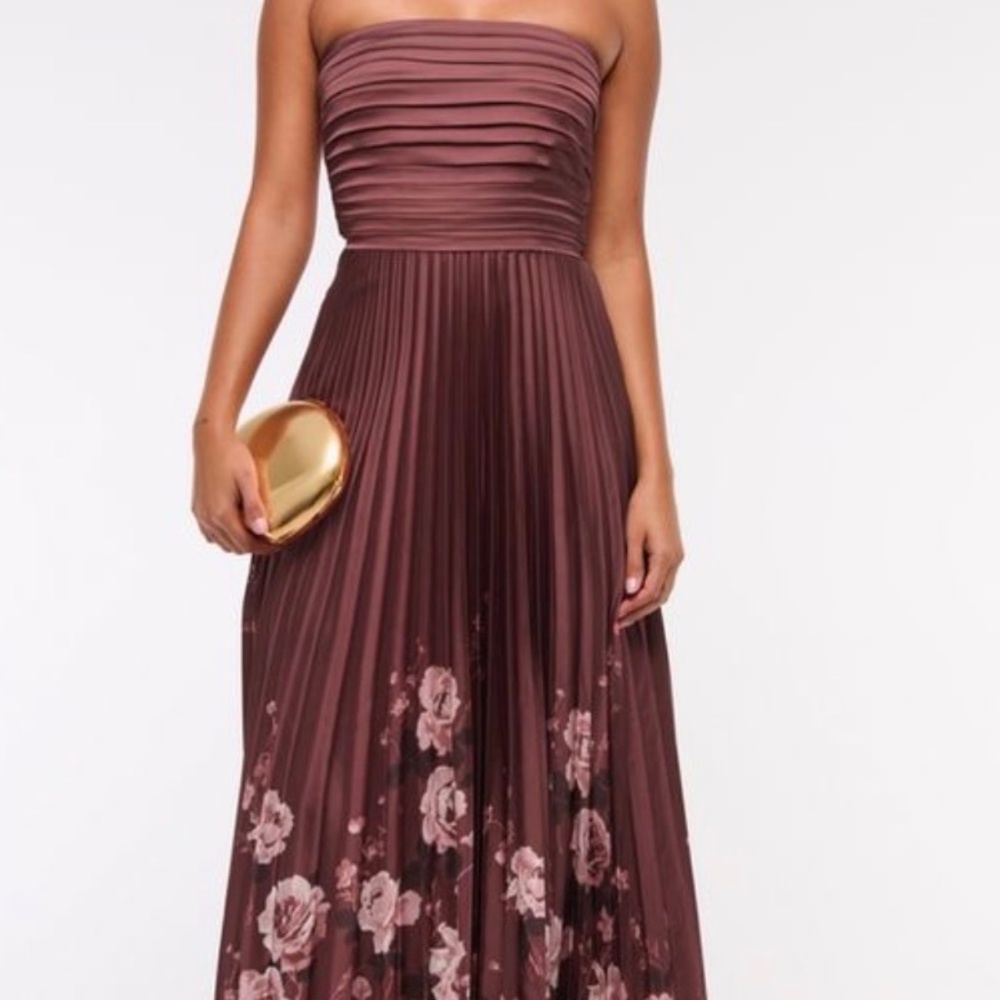Abercrombie @ Fitch Strapless Burgundy Dress